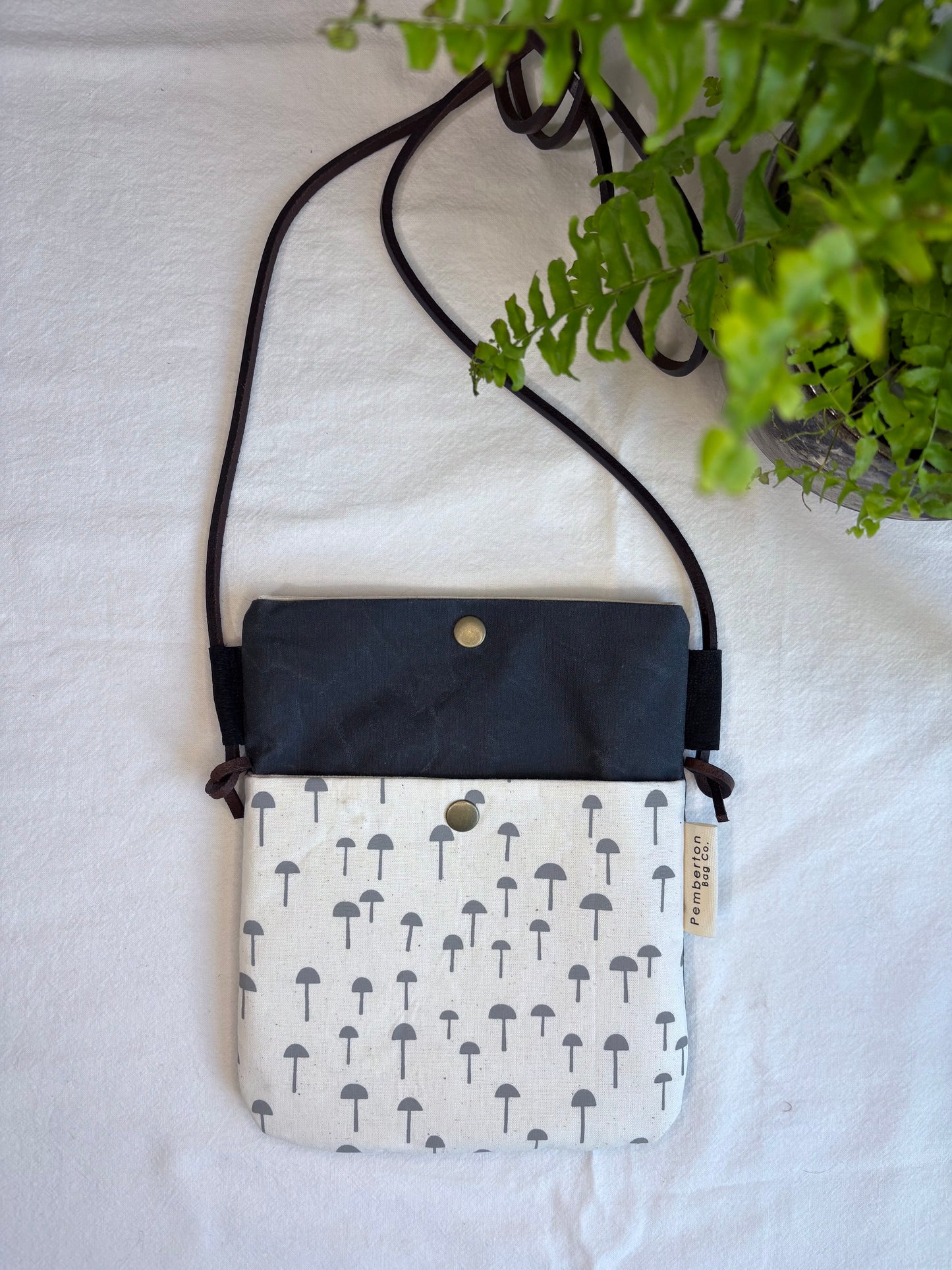 grey Small Mushrooms - Grey Oilskin
