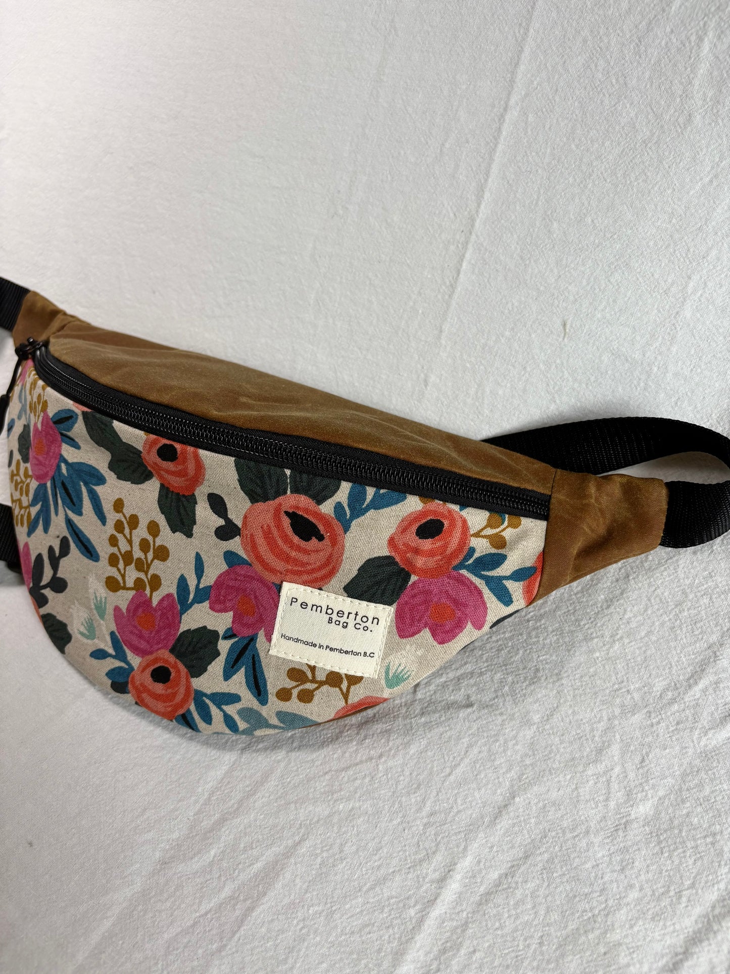 Gold Oilskin - With Floral Fabric
