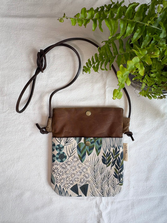 Floral Neutral - Brown Oilskin