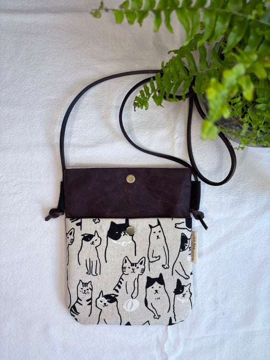 Cats - Charcoal Oilskin