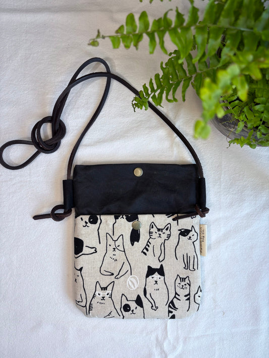 Cats - Charcoal Oilskin