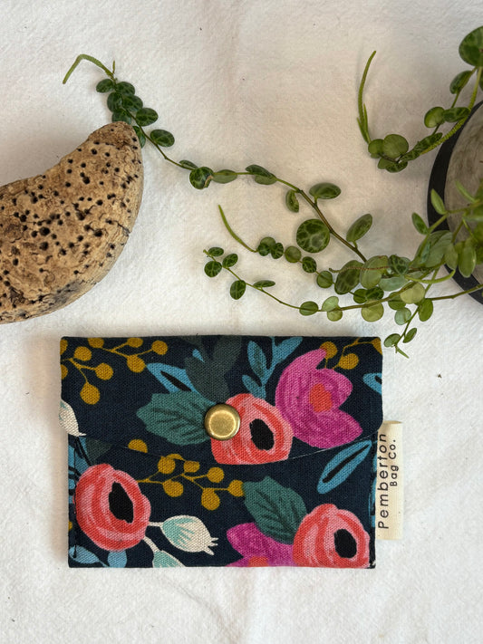 Dark Blue Floral