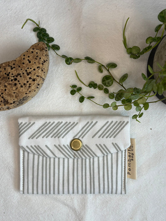 Grey Strips on White