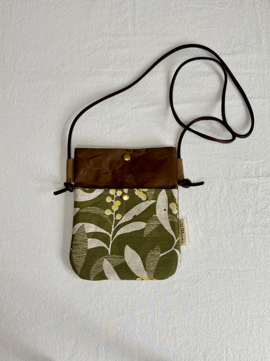 Phone Sling Pouch - Green Wattle