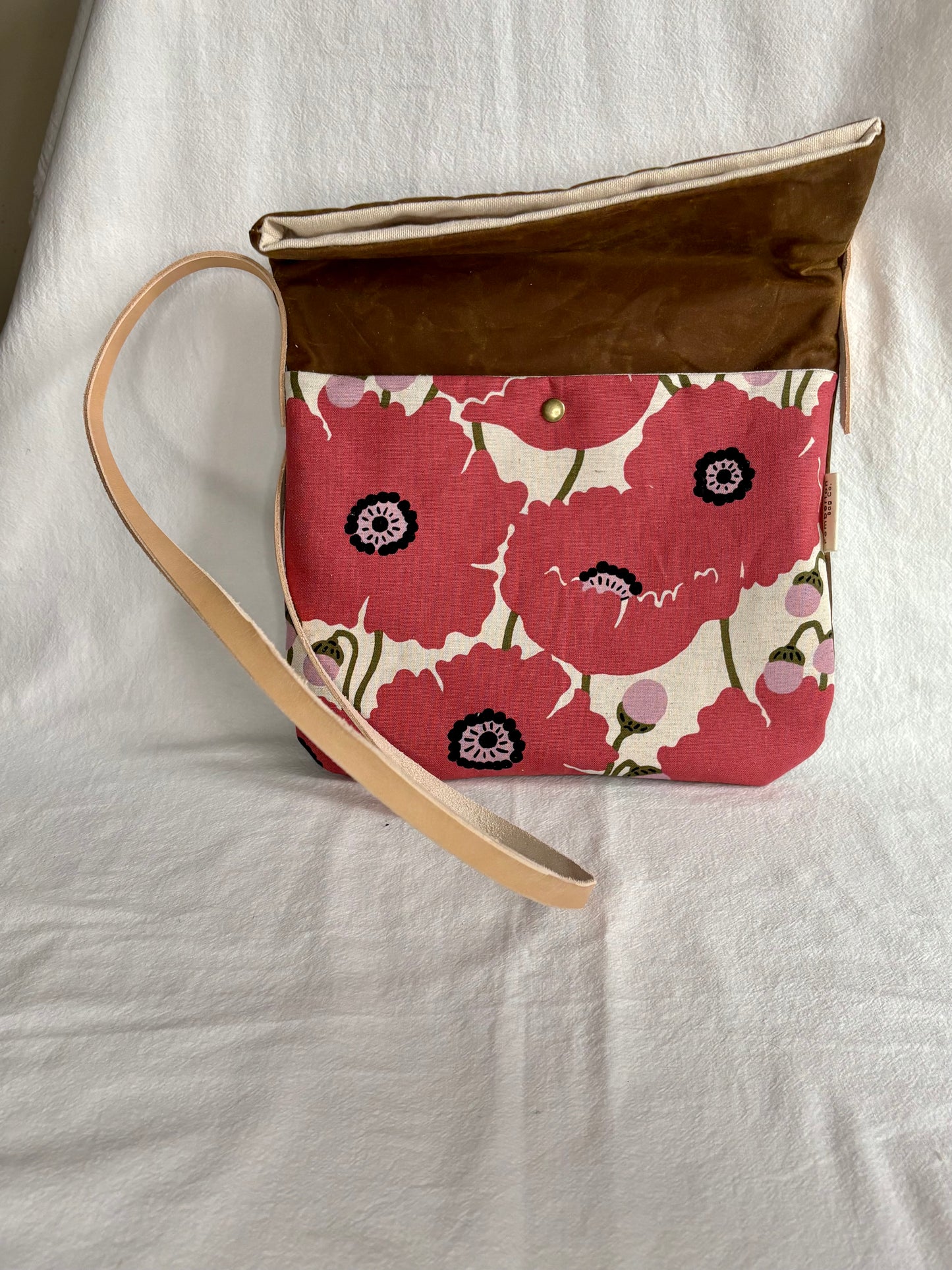 Crossover Bag - Pink Poppies